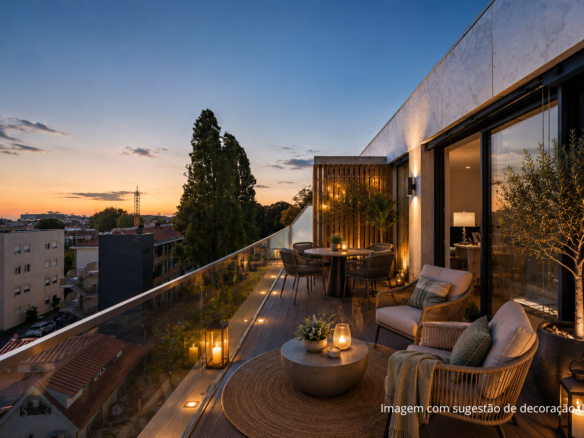 T3 Último Piso com Terraço, Vista Mar e Pôr do Sol | Junto à Foz